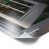 Sunset Ove Bay Window Uitzicht Foto Afdruk (Hoek)