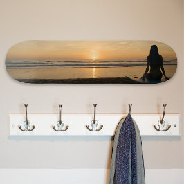 Sunset Over a Quiet Beach Persoonlijk Skateboard