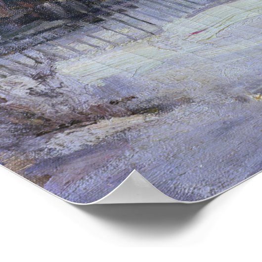 Sunset over a Winter Landscape, c.1902 Poster (Hoek)