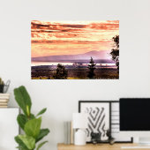 Sunset Over Anchorage-Poster Poster (Thuiskantoor)