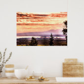 Sunset Over Anchorage-Poster Poster (Keuken)