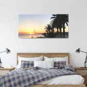 Sunset Over Armacao de Pera Bay Algarve Canvas Afdruk (Insitu (Slaapkamer))