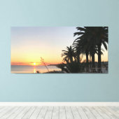 Sunset Over Armacao de Pera Bay Algarve Canvas Afdruk (Insitu (Houten vloer))