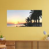 Sunset Over Armacao de Pera Bay Algarve Canvas Afdruk (Insitu (Woonkamer))