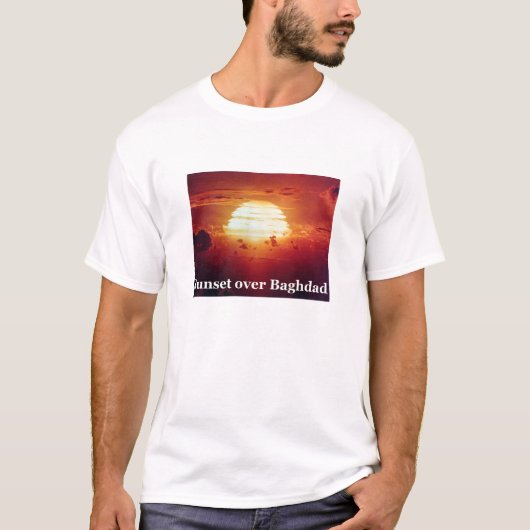 Sunset Over Bagdad T-shirt (Voorkant)