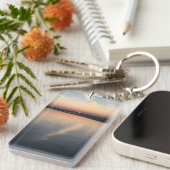 Sunset Over Bay - dubbelzijdige Sleutelhanger, rec Sleutelhanger (Voorkant Rechts)