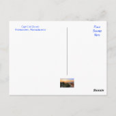 Sunset Over Beach Cape Cod MA Post Card Briefkaart (Achterkant)