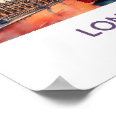 Sunset Over Big Ben - Londen, Engeland Poster (Hoek)