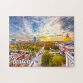 Sunset Over Boston, Massachusetts, Verenigde State Legpuzzel (Horizontaal)