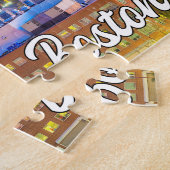 Sunset Over Boston, Massachusetts, Verenigde State Legpuzzel (Zijkant)