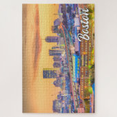 Sunset Over Boston, Massachusetts, Verenigde State Legpuzzel (Verticaal)