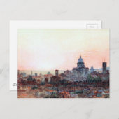 Sunset Over Brescia, Italië Briefkaart (Voorkant / Achterkant)