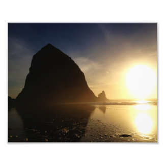 Sunset over Cannon Beach, Oregon Foto Afdruk