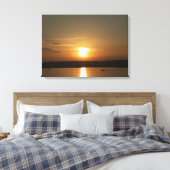 Sunset over Cardiff Bay Canvas Afdruk (Insitu (Slaapkamer))