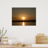 Sunset over Cardiff Bay Poster (Keuken)