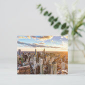 Sunset Over Chicago Briefkaart (Staand voorkant)