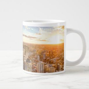 Sunset Over Chicago Grote Koffiekop