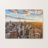 Sunset Over Chicago Legpuzzel (Horizontaal)