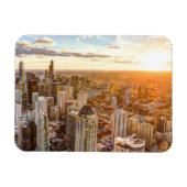 Sunset Over Chicago Magneet (Horizontaal)