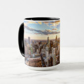 Sunset Over Chicago Mok (Voorkant links)