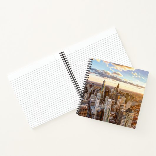 Sunset Over Chicago Notitieboek (Binnen)
