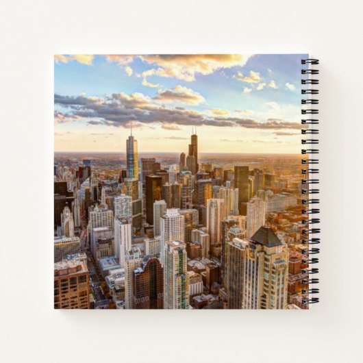 Sunset Over Chicago Notitieboek (Achterkant)