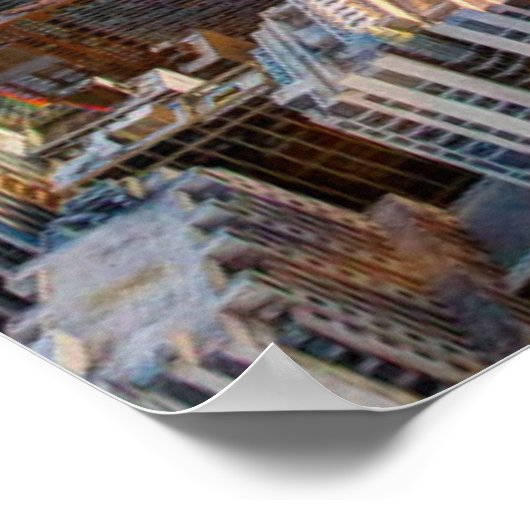 Sunset Over Chicago Poster (Hoek)