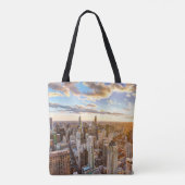 Sunset Over Chicago Tote Bag (Achterkant)