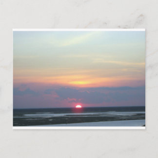 Sunset Over de baai in Margate, NJ Briefkaart
