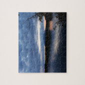 Sunset Over de berg Katahdin Millinocket Lake Main Legpuzzel (Verticaal)