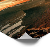 Sunset over de bergen - Natuur Poster (Hoek)