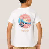 Sunset over de bergen t-shirt (Achterkant)