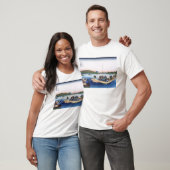 Sunset over de brug van Ryogoku T-shirt (Unisex)