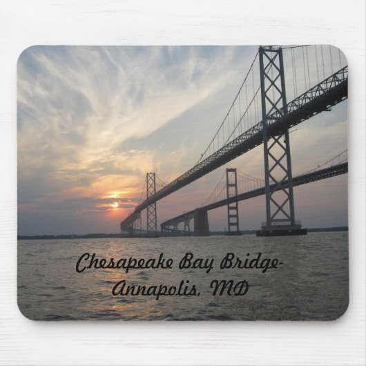 Sunset over de Chesapeake Bay Bridge Muismat (Voorkant)