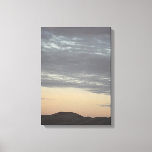 Sunset Over de Grote Sand Dunes, Colorado Canvas Afdruk (Voorkant)