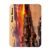 Sunset over de haven van Mahon - Menorca, Spanje Magneet (Verticaal)