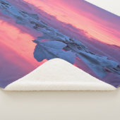 Sunset Over de Jokulsarlon Glacier Lagoon Sherpa Deken (3/4)