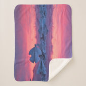 Sunset Over de Jokulsarlon Glacier Lagoon Sherpa Deken (Voorkant)