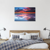 Sunset over de Kanaaleilanden, CA Canvas Afdruk (Insitu (Slaapkamer))