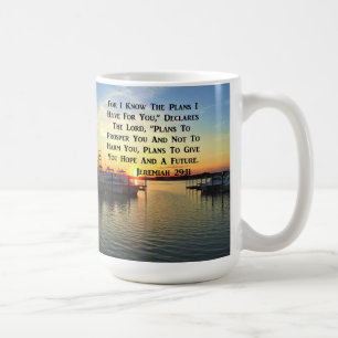 SUNSET OVER DE LAKE JEREMIAH 29:11 SCRIPTURE KOFFIEMOK