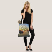 SUNSET OVER DE LAKE JEREMIAH 29:11 SCRIPTURE TOTE BAG (Op model)