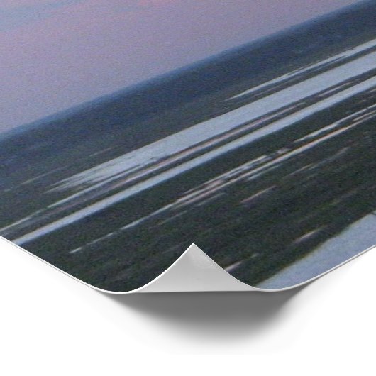 Sunset Over de Margate NJ-baai Poster (Hoek)