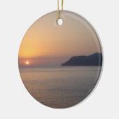 Sunset over de Middellandse Zee Keramisch Ornament (Links)