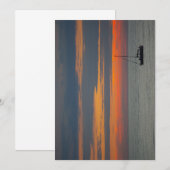 Sunset over de oceaan kaart (Voorkant / Achterkant)