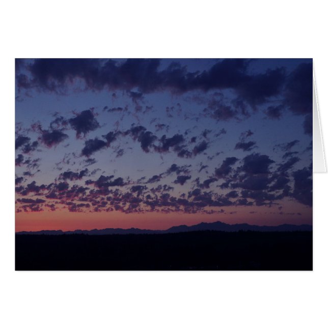 Sunset over de Olympische gebergten (Voorkant Horizontaal)