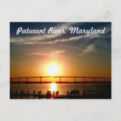 Sunset over de Patuxent-rivier, Solomons-eiland Briefkaart (Voorkant)