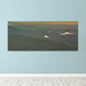 Sunset over de Petit Jean River Valley, Arkansas Canvas Afdruk (Insitu (Houten vloer))