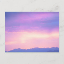 Sunset Over de Rockies nabij Denver, Colorado Briefkaart