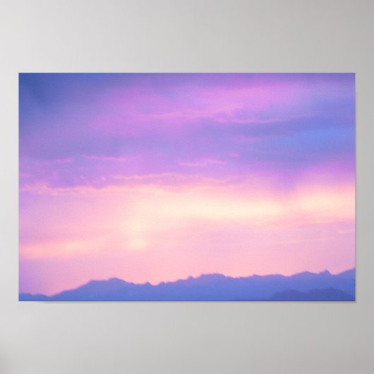Sunset Over de Rockies nabij Denver, Colorado Poster (Voorkant)