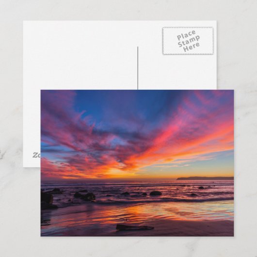 Sunset over de Stille Oceaan van Coronado 2 Briefkaart (Voorkant / Achterkant)